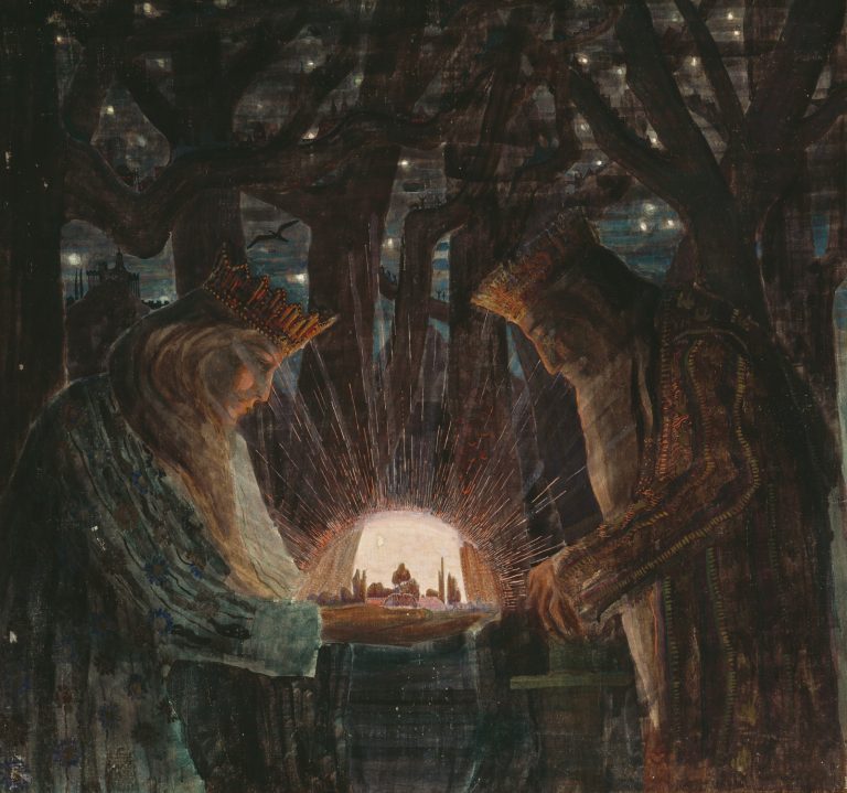 Fairy-Tale-(Fairy-Tale-of-the-Kings).-(1909),-tempera-op-canvas